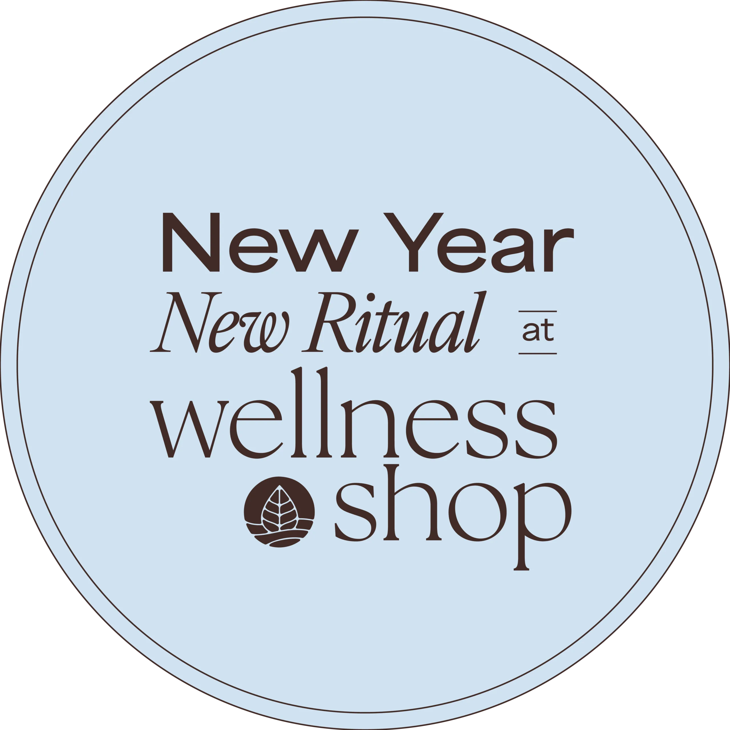 Wellness Shop NYNR Logo Blue Sticker scaled