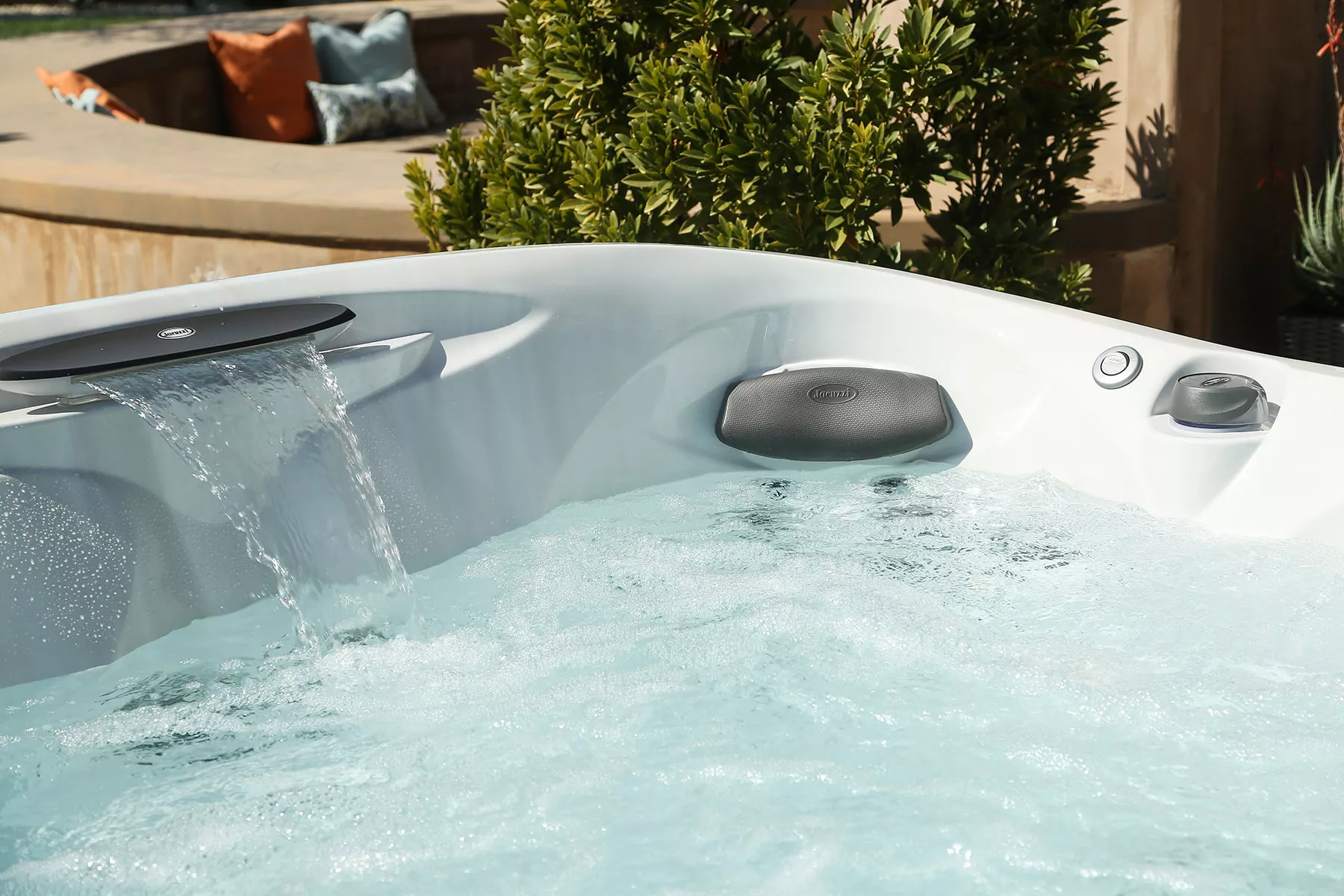 jacuzzi hot tub waterfall