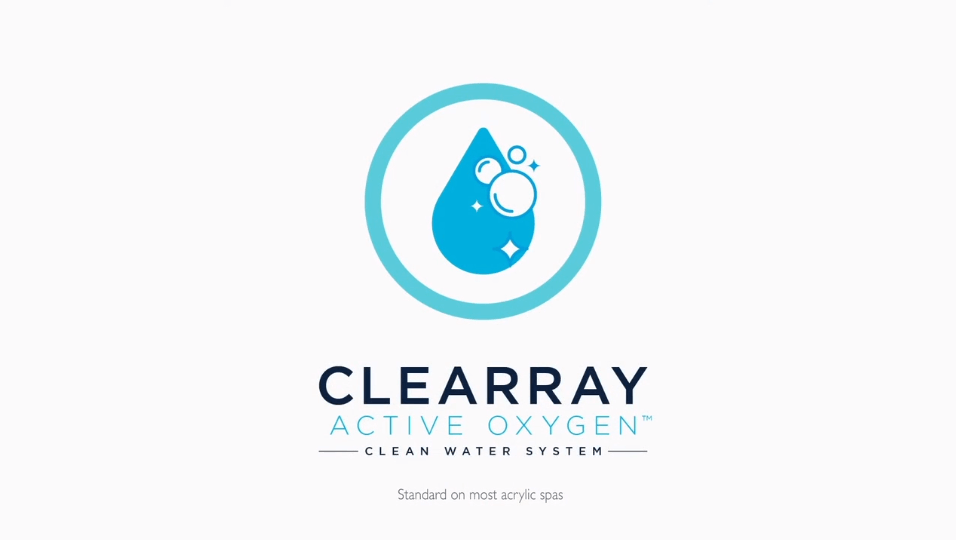 clean hot tub water  clearray active oxygen™ clean water system