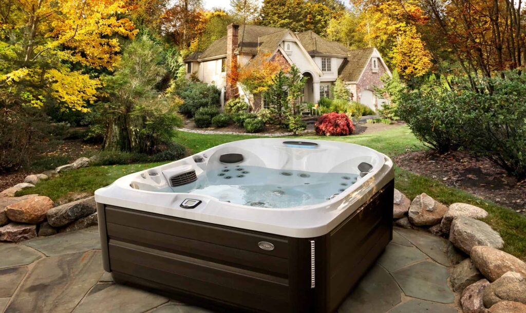 j-485 jacuzzi hot tub installation in ontario