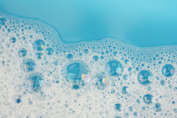 hot tub bubbles - foam in hot tub water