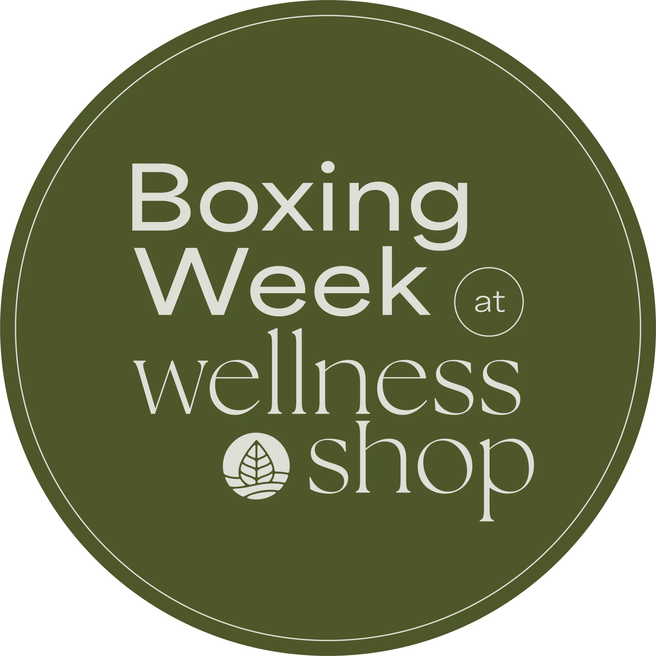 WS Boxing Week Logo Green Sticker scaled